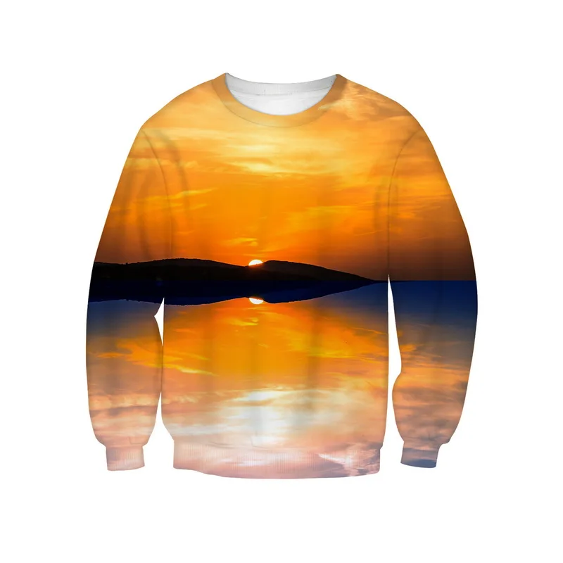 

3D Scenery Natural View Printed Hoodie Pullover Jumper For Men Women Loose Tops Long Sleeve Sweatshirts Casual Clothes S-5XL