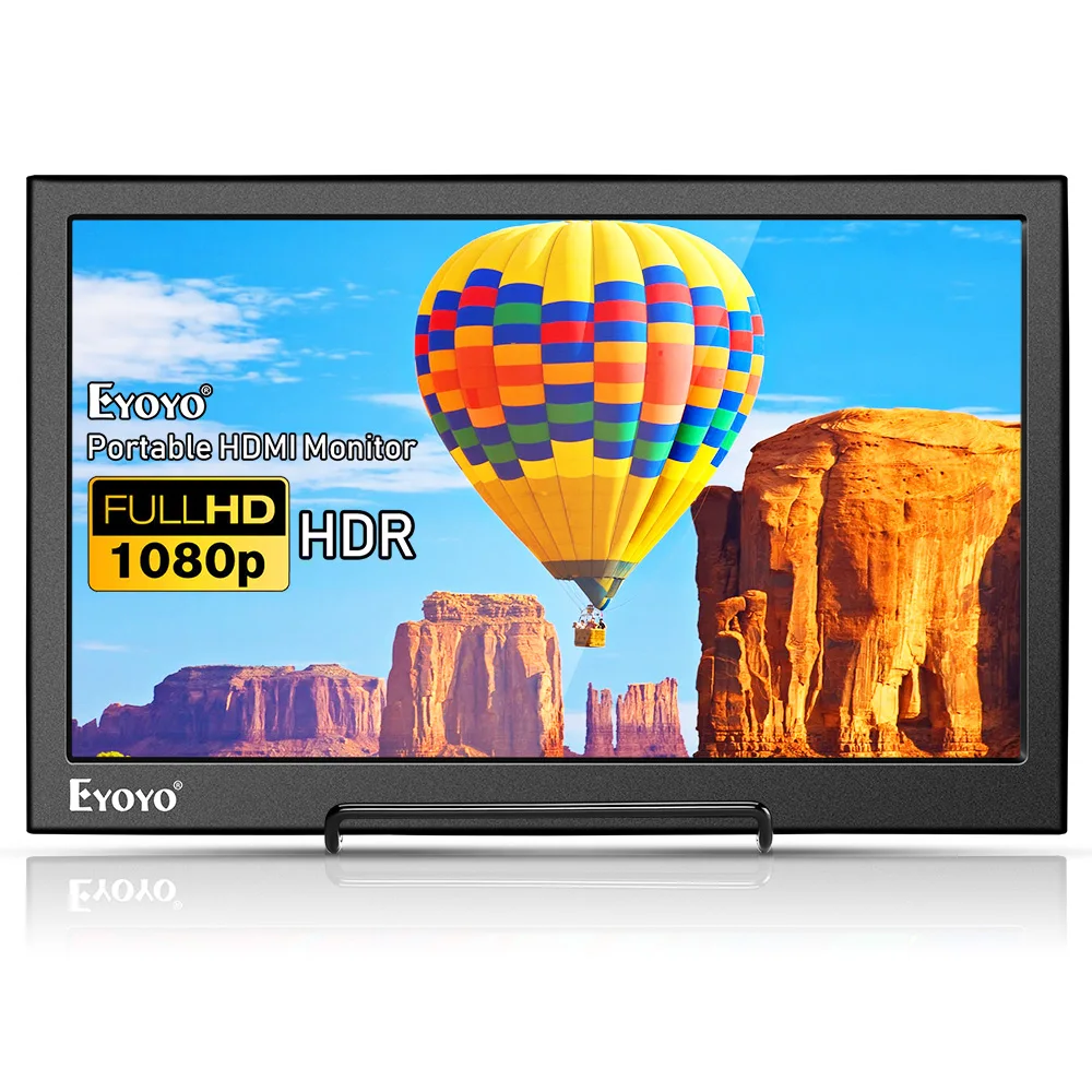 

Eyoyo 13.3" inch Portable Gaming Monitor IPS Dual HDMI Display Raspberry pi Screen 1920x1080 4K HDMI PC PS3 PS4 Display Monitor