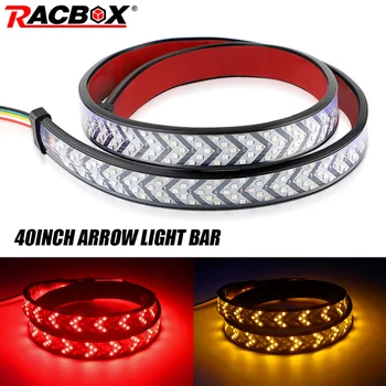 

12V Flexible Arrow LED Strip DRL Running Light 40 inch 100cm Red Yellow Car Truck Pickup Tailgate LED Turn Signal Running Strip