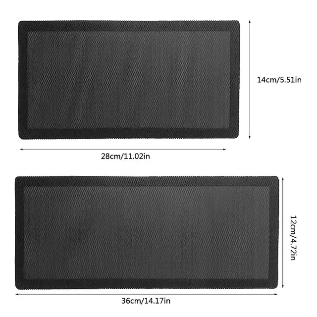 14x28mm/12x36mm PC Chassis Cooling Dust Filter Magnetic PVC Net Guard Fan Cover Dustproof Computer Mesh Accessories