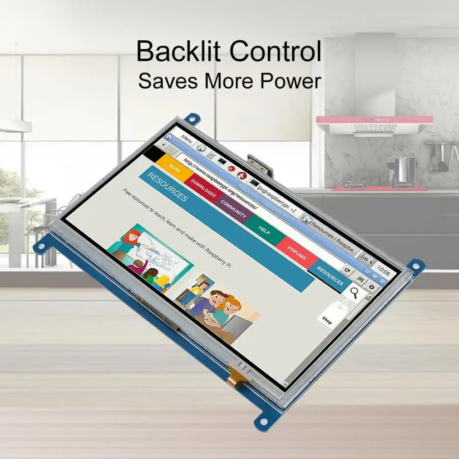 Сенсорный экран 7 дюймов сенсорный для Raspberry Pi 1024*600 HDMI дисплей резистивный