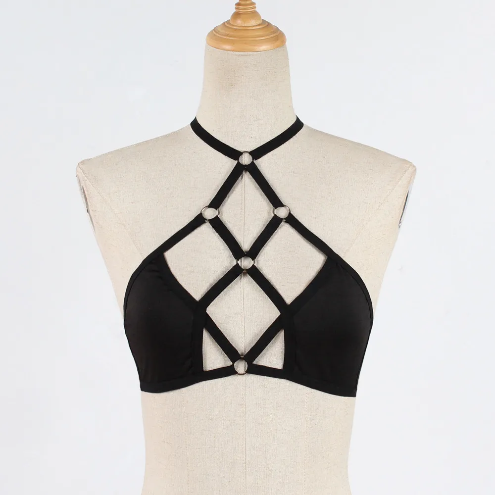 Women Sexy Bandage Lingerie Hollow Strappy Bra Corset Push Up Top Underwear dropshipping