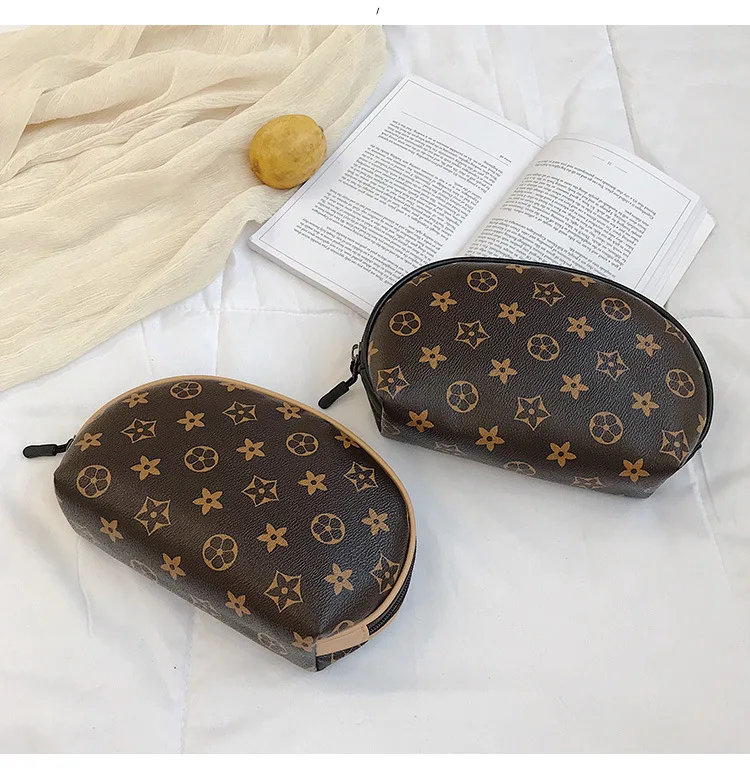 Стиль мода женская косметичка из искусственной кожи полукруглая сумка Водонепроницаемый переносной удобный клатч сумка-косметичка клатч Мода