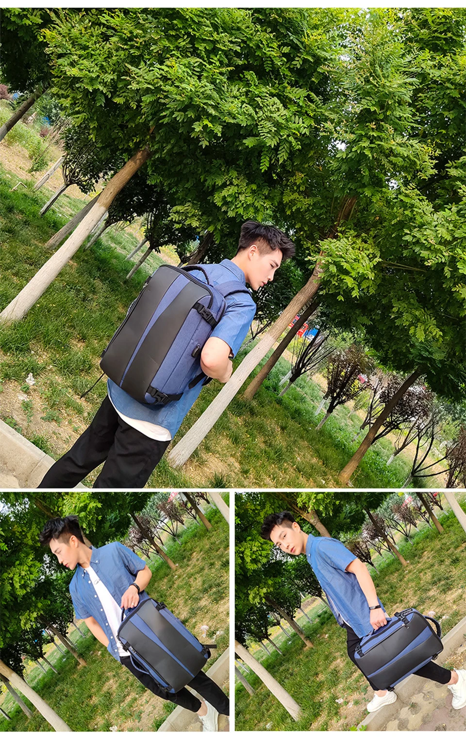 Men Backpack Anti Theft Travel Bagpack Laptop 15.6 Inch Notebook Waterproof Bags USB Charging Male Business Fashion Unisex Bag (10)