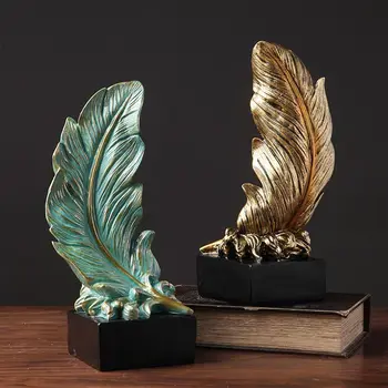 

Home Decoration Accessories Modern Feather Decorations Table Fairy Garden Miniature Figurines Fashion Flamingo Christmas