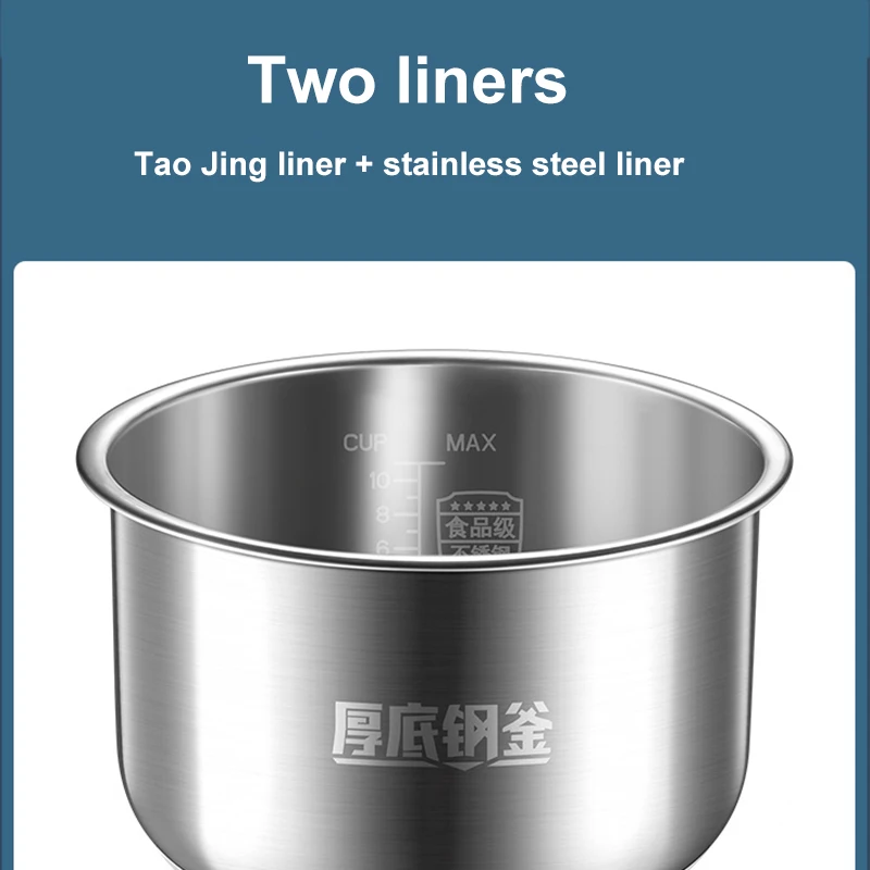 SUPOR Electric Pressure Cooker 5L Rice Cooker 70KPA High Pressure Quick Cooking Multifunction Pot Can Be Used As Air fryer 6