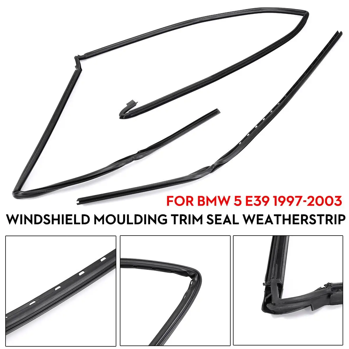 

Hot New Car Wiper Windshield Panel Moulding Seal Strip Front Glass For BMW 5 E39 1997-2003