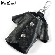 Bolsa organizadora de almacenamiento de Clip de llave barato con hebilla de cuero dividida en forma de personalidad de westburn