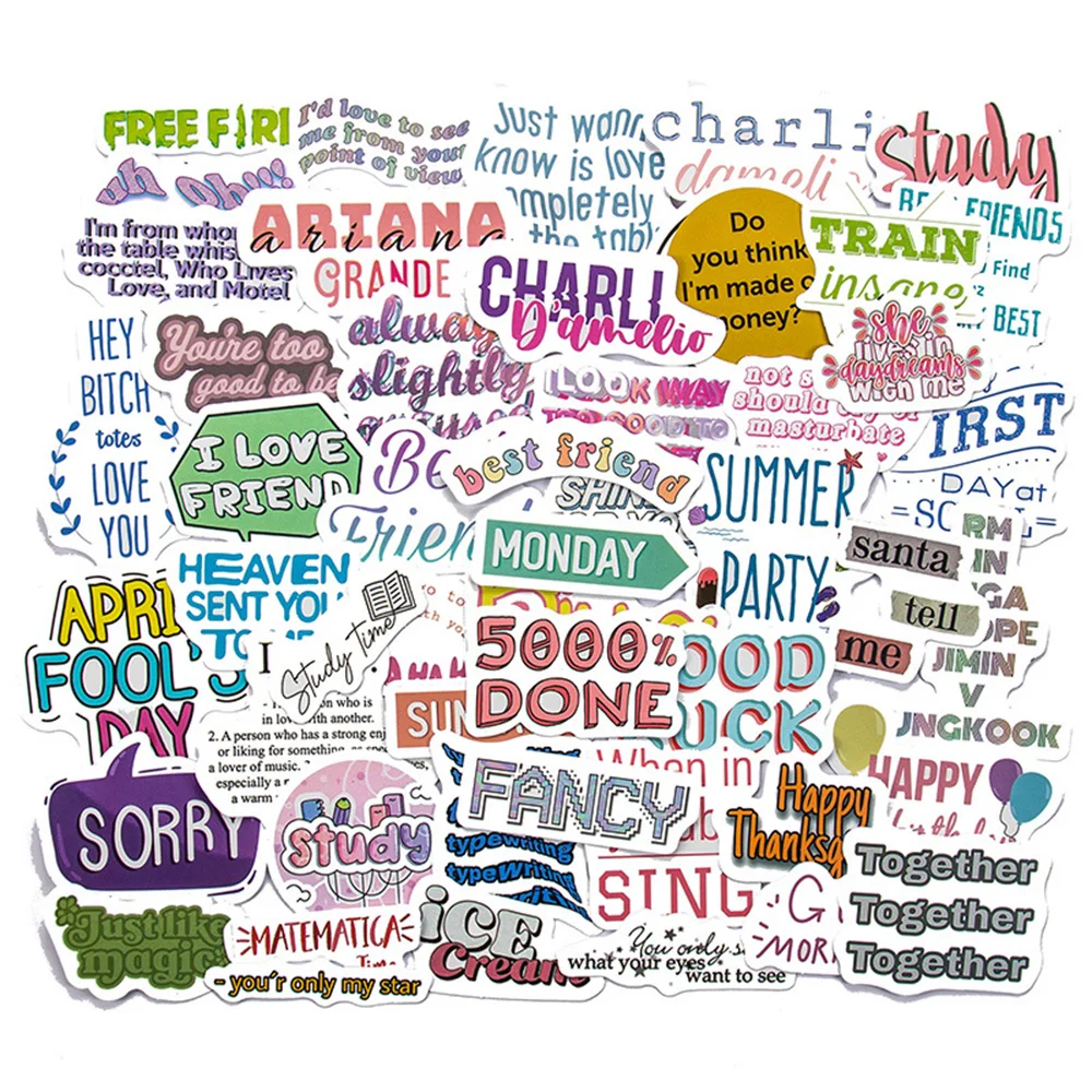 Стикеры с мотивационными цитатами для велосипеда багажа ноутбука 10/30/50 шт. |