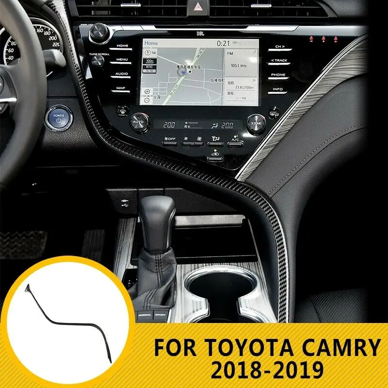Высококачественная Автомобильная наклейка из углеродного волокна s для Toyota Camry- интерьер автомобильные аксессуары декоративная наклейка прочная