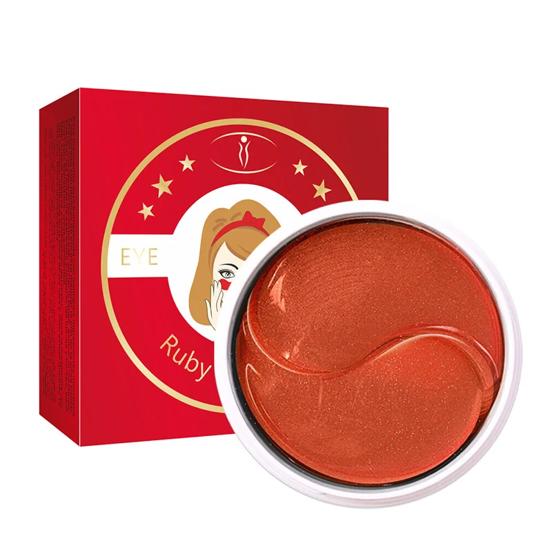 1 Новая увлажняющая маска для глаз Ruby Eye Paches, Подтягивающая кожу, против отечности, разбавляет черные круги, Антивозрастная маска для глаз - Цвет: 1