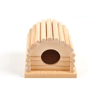 

Mini Small Pet Wooden House Cage Winter Windproof and Warm Nest Cave for Mouse Hamster Squirrel Baby Case