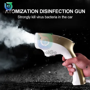 

250ml Handheld Atomization Disinfection Fog Machine Stage Smoke Steam Gun Hair Spray Machine Sterilization Car 1200W 220V