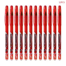 12 шт 0,5 мм стираемая ручка красный синий черный стержень сменный гелевый набор чернильных ручек школьные офисные принадлежности канцелярские принадлежности студенческий подарок для детей