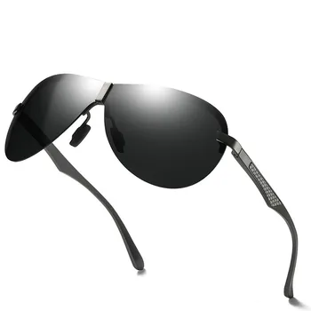 

Ellen Buty Brand Design Original Sunglasses Men Polarized Oval Alloy Day Night Vision Male Sun Glasses Driver Driving Mirrors