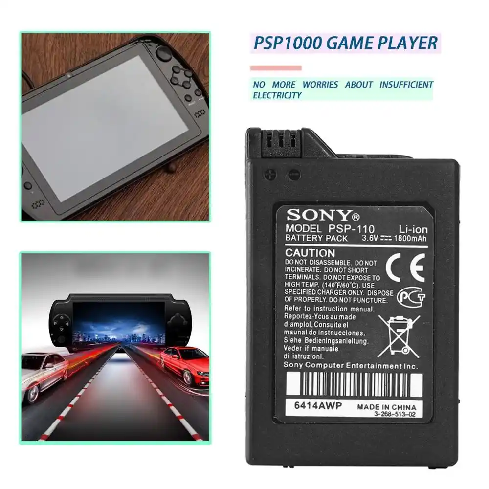3 6 V 1800mah Akku Oem Psp 1001 Sony 1000 Original Batterie Psp 110 1800mah Authentische Aliexpress