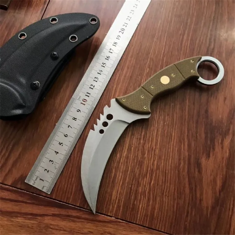 

outdoor self-defense Tactical combat Karambit CS GO Counter-strike utility knife camping hunting knife survival claw knives