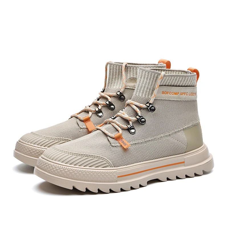Times New Roman Fashion High Quality Men Boots Winter Ankle Boots Riding Boots Outdoor Working Boots Men Shoes - Цвет: 2