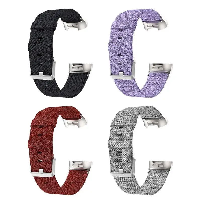 22 мм тканый нейлоновый мягкий дышащий сменный ремешок для часов Fitbit Charge 3