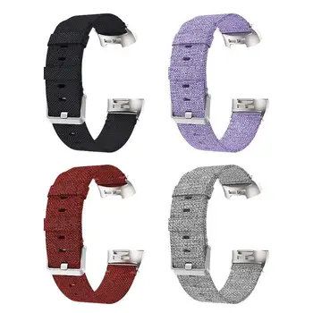 

22mm Woven Nylon Soft Breathable Replacement Watch Band for Fitbit Charge 3