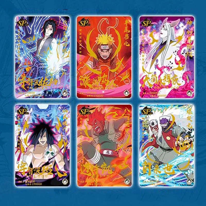 Novo naruto cartas personagens de anime cartas de jogo de