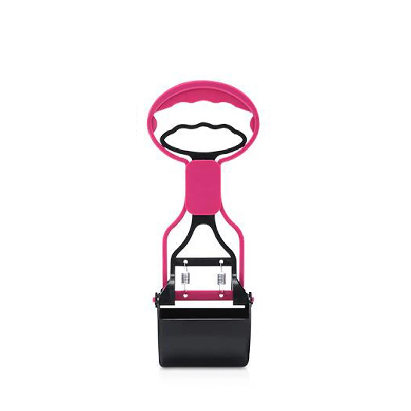 Benepaw Pet Poop Scooper для собак и кошек удобный экологичный прочный материал для легкого захвата травы и гравия легко носить с собой - Цвет: Розовый