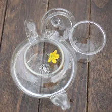 Устойчивые для заваривания,, кофейник, стеклянный чайный горшок, чайный лист, 350 мл, чашка для магазина, термобутылка с практичным травяным покрытием