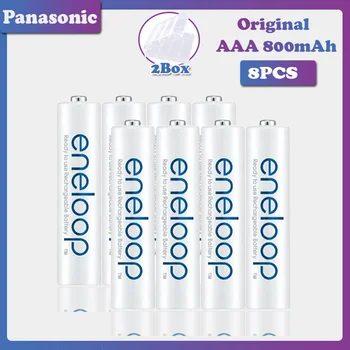 

12pcs Original Panasonic 1.2V 800mAh AAA Rechargeable Battery for remote control toy Ni-MH Pre-charged Battery cycle 2100 times