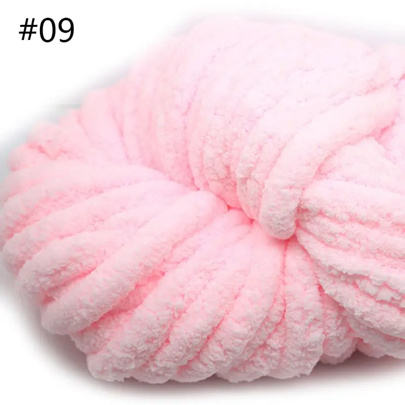 250 г супер мягкое теплое одеяло из синели пряжи DIY грубой шерсти пряжи вязание одеяло M2EF - Цвет: 09