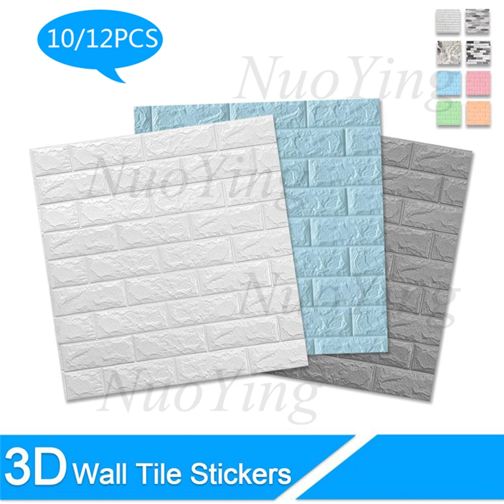 Настенные 3d-наклейки 70x77 см настенное покрытие с имитацией кирпича