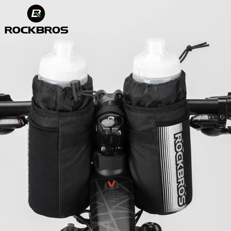 ROCKBROS Bicycle Handlebar Bag Cycling Water Bottle Carrier Holder