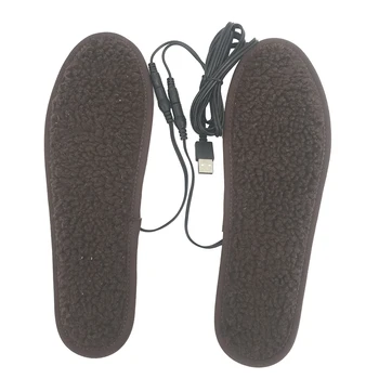 

Men Women Dirt Proof Shoe Pads Constant Temperature Electric Heated Black Safe Foot Warmer Washable USB Charging Winter Insoles