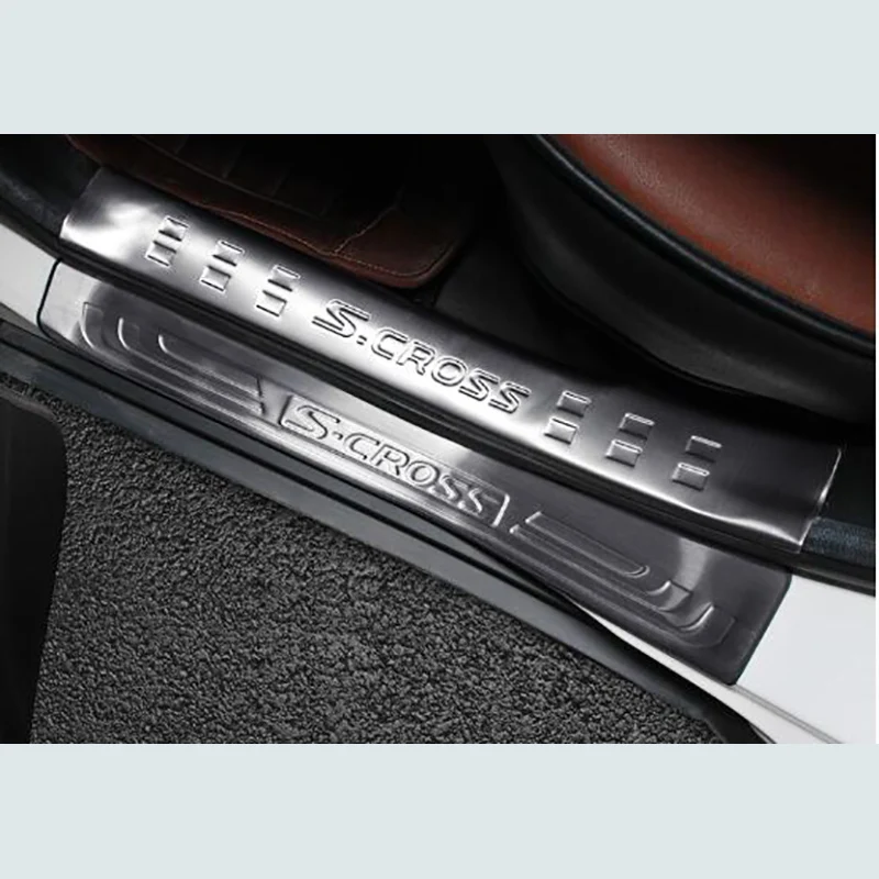 

Apply only for Suzuki null / cross door sill welcome pedal stainless steel internal and external trunk guard