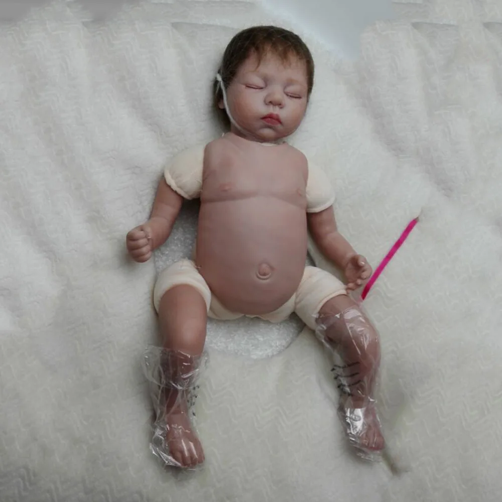 Имитация из силикона модель Reborn Baby Dolls 55 см Alive Menina Девочка Малыш Новорожденный Bebe дети с накладка-живот девочка играть игрушки