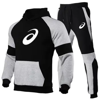 

New Running Pants Sets Men's Sports Suits Sportswear Set Polyester Fitness Training Cycling Tracksuit men Pocket Jogging Suit