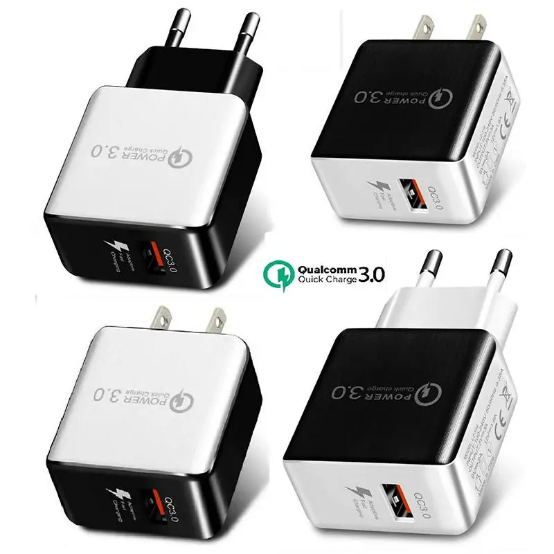 EU/US Plug USB Charger Quick Charge 3.0 For Phone Adapter for iPhone Samsung Android Portable Wall Mobile Fast | Мобильные телефоны