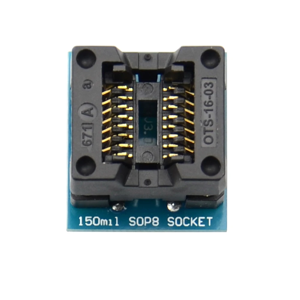 SOIC8 SOP8 - DIP8 와이드 바디 150mil IC 프로그래머 어댑터 소켓 블루 SA602 테스트 칩 컨버터 버너