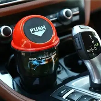 

New Self-Slip Flip Detachable Car Trash Can Car Can Bin Mini Storage Dust Case Storage Holder Car Decorations
