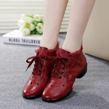 BONJEAN; коллекция года; Танцевальная обувь из сетчатой кожи; обувь для джаза; балетки для женщин; детская обувь; цвет белый, черный, коричневый, красный; спортивные кроссовки для гимнастики и фитнеса