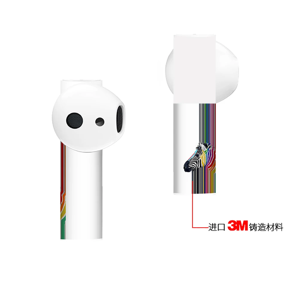 Airdots2 Защитная крышка беспроводная Bluetooth гарнитура коробка креативные наклейки мультфильм анти-потеря пользовательские наклейки второго поколения
