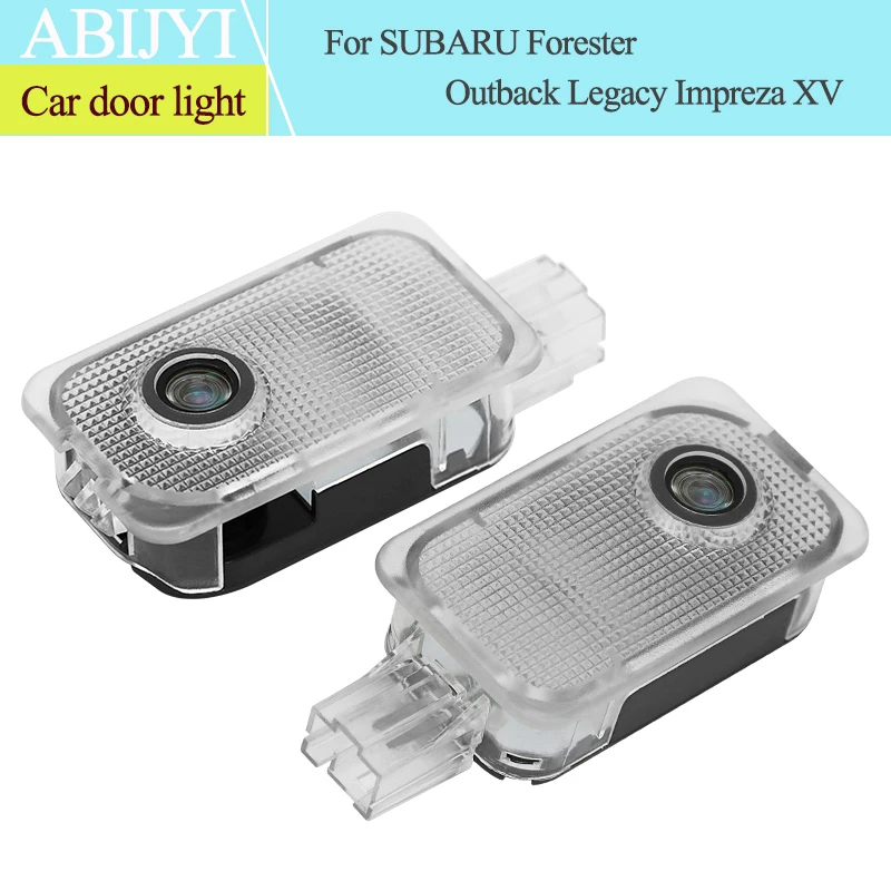 

2x LED Car Door Welcome Light Laser Projector Light For SUBARU Forester Outback legacy Impreza XV Custom LOGO