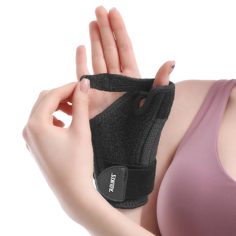 1PCS Wrist Brace Support Fitted Right/Left Thumb Stabilizer Adjustable Wrist Support Wrap for Volleyball Badminton