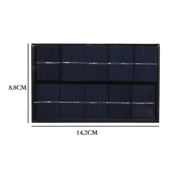 

2W 5V Solar Panel Fan USB Portable Outdoor Solar Charger Polysilicon Generator Travel Quick Charge High Efficiency