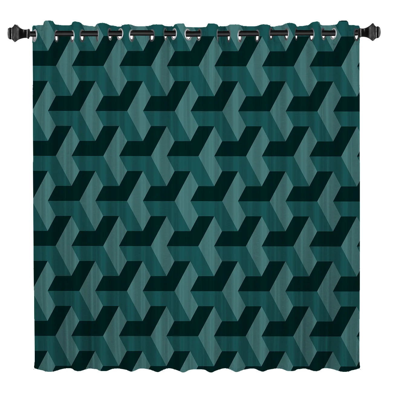 Абстрактные сплошные геометрические оконные шторы занавески для комнаты