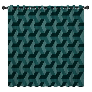 

Abstract Solid Geometry Window Treatments Curtains Valance Room Curtains Large Window Window Blinds Living Room Bathroom Black