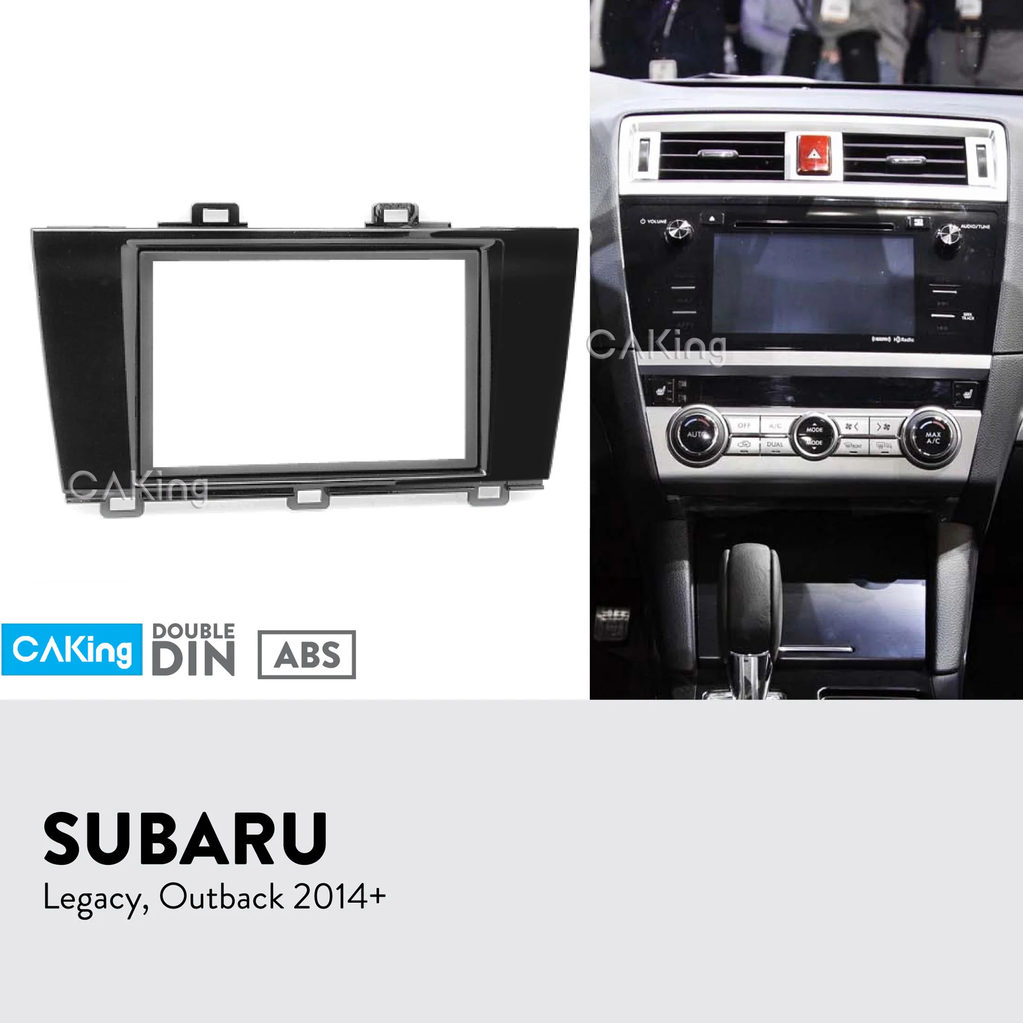 Двойная Din Автомобильная радиопанель Fascia ДЛЯ SUBARU Legacy Outback 2014 + комплект для