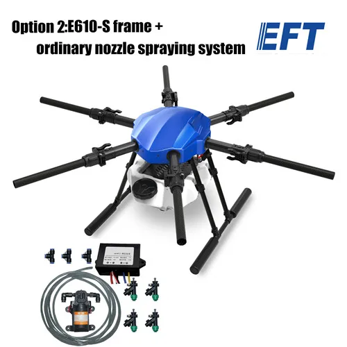 EFT E610-S 16L сельскохозяйственный опрыскивающий Дрон Водонепроницаемая платформа полета 1404 мм гексакоптер рамка - Цвет: Option 2