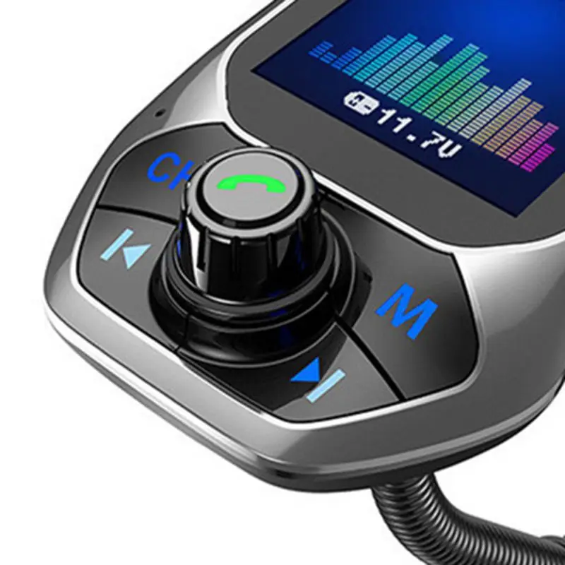 Автомобильное двойное USB зарядное устройство QC3.0 Bluetooth 5,0 fm-передатчик автомобильный модулятор Voiture MP3 радио плеер приемник без потерь музыка