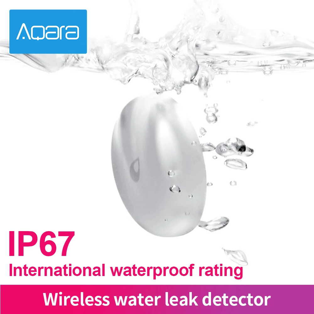 Sensor de Vazamento de Água Detector de Vazamento de Água Sensor de Imersão de Segurança Remoto para Xiaomi Ip67 para Casa Aqara Sensor Alarme Mijia App - Image 3
