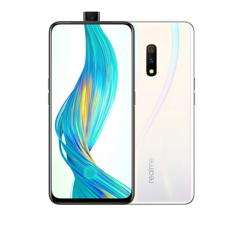 White Realme X 4G мобильный телефон 6,53 дюймов Snapdragon 710 Восьмиядерный 16 МП всплывающая фронтальная камера VOOC Быстрая зарядка Android 9,0 смартфон - Цвет: White